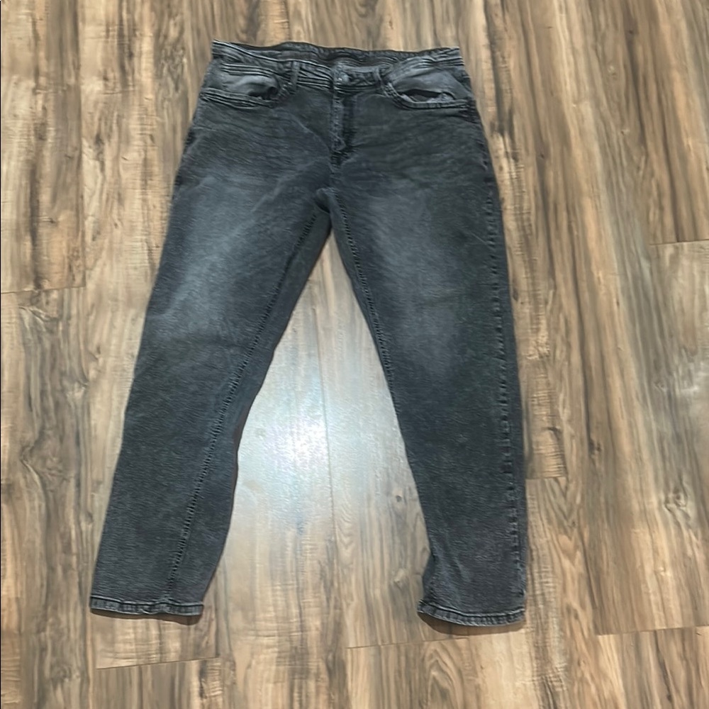 Tahari Gray Denim Jeans